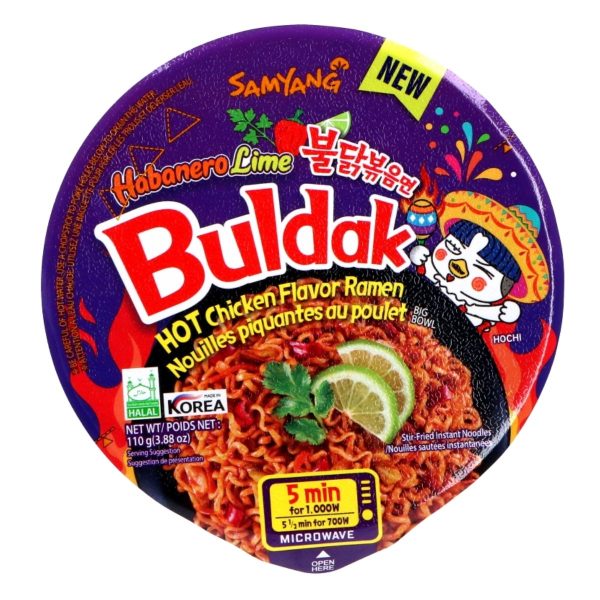 Buldak Ramen Hot Chicken Habanero Lime Big Bowl 110g - Image 2