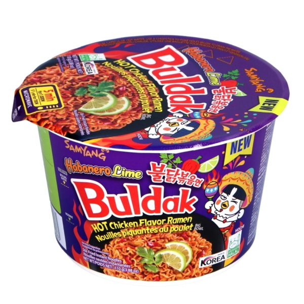 Buldak Ramen Hot Chicken Habanero Lime Big Bowl 110g