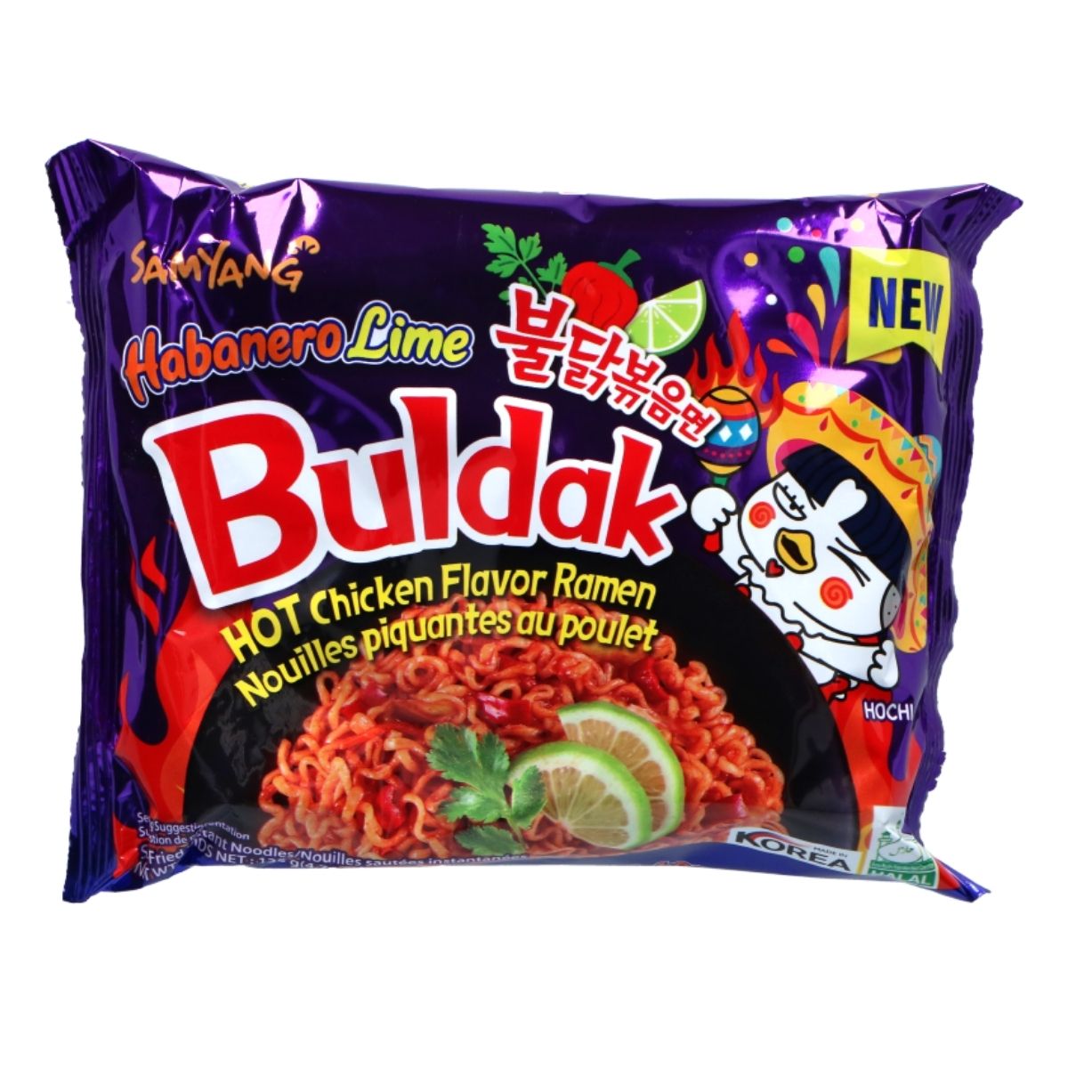 Buldak Ramen Hot Chicken Habanero Lime 135g