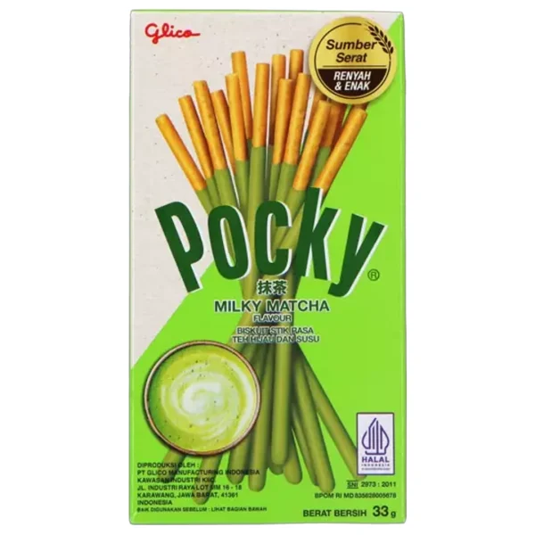 Pocky Biscuit Stick Milky Matcha Flavor 33g