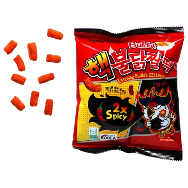 Buldak Zzalduk Snack 2x Spicy 80g - Image 2