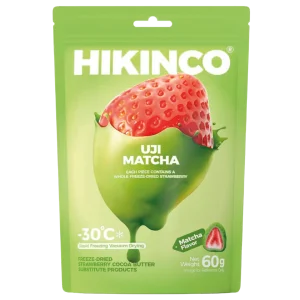 Hikinco Freezedried Strawberry Matcha 60g