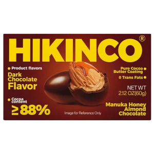 Hikinco Manuka Honey Almond Dark Chocolate 88% 60g